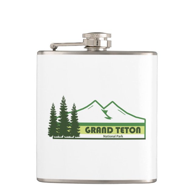 Flasques Grand Teton National Park Green Stripes (Devant)