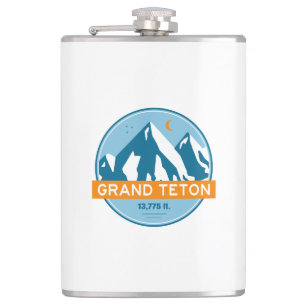 Flasques Grand Teton Wyoming Stars Moon