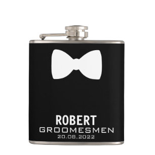 Flasques Graphique de la fiole de Groomsmen personnalisée a