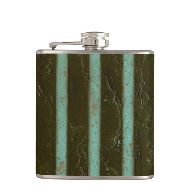 Flasques Grate d'air turquoise contemporaine (Devant)