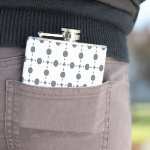 Flasques Gray Polka Dots, Polka Dot Pattern, Dots