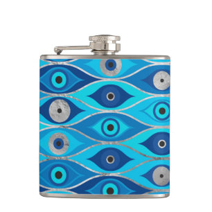 Flasques Grèce Mati Mataki - Motif des yeux malveillants d