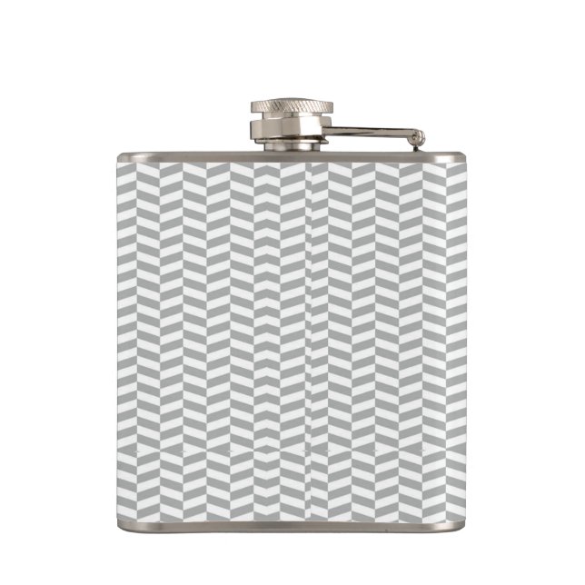 Flasques Gris Herringbone (Dos)