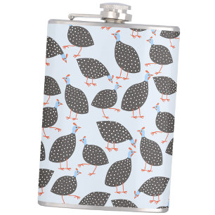 Flasques Guineafowl Amusant Motif d'oiseaux