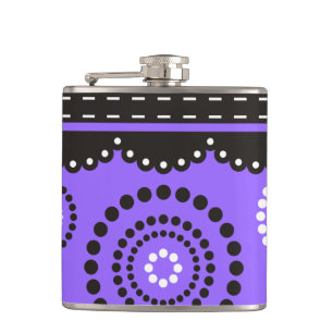 Flasques Guirlande ARTdeco noir blanc + votre couleur de fo