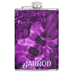 Flasques Guitare Électrique Personnalisée 'I Love Rock 'N R