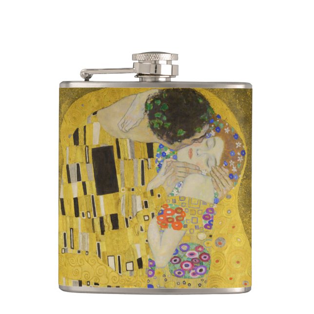Flasques Gustav Klimt - Le baiser (Devant)
