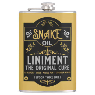 Flasques Huile de serpent blanc sauvage de Cowboy