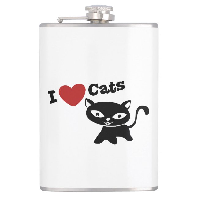 Flasques I love cats (Devant)