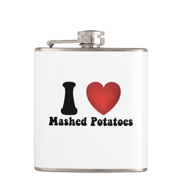 Flasques I Love Mashed Potatoes Thanksgiving Diner Cadeau (Devant)