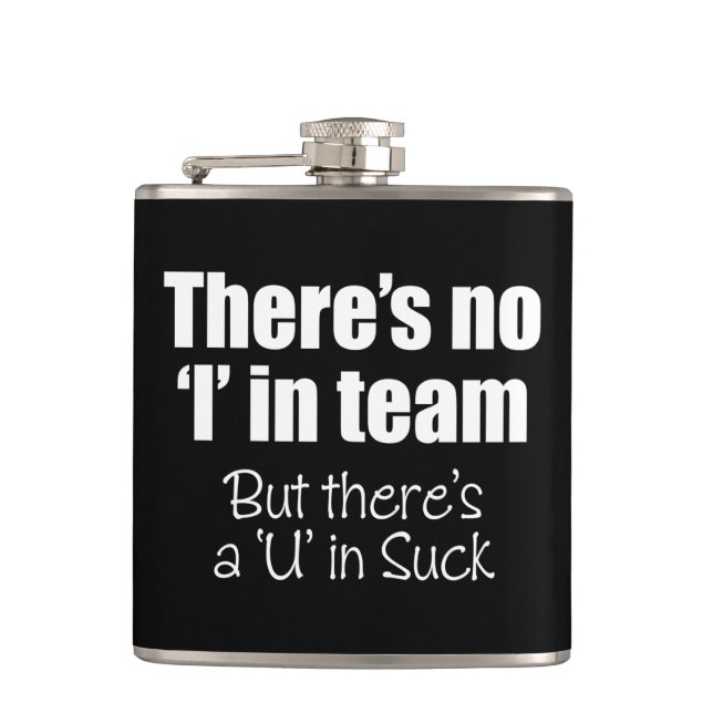Flasques Il n'y a pas de 'I' dans Team Flask (Devant)