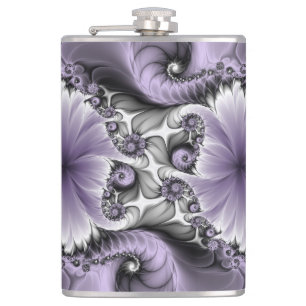 Flasques Illusion de lilas Art floral abstrait fractal Fant