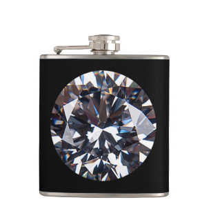 Flasques Image élégante de la gemme de diamant