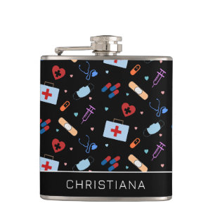Flasques Infirmière RN personnalisée Docteur Motif Médica