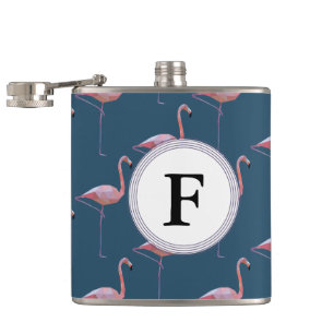 Flasques Initiale personnalisable d'impression géométriqu