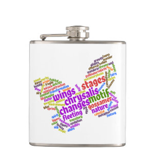 Flasques Inspirationnel Elegant Papillon Cloud