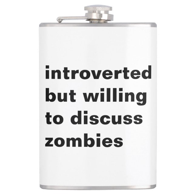 Flasques introverti mais prêt à discuter zombies (Devant)