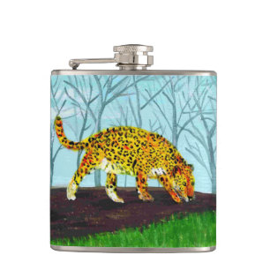 Flasques Jaguar Big Cat Wild Animal Art