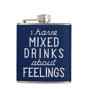 Flasques J'ai des cocktails au sujet des sentiments