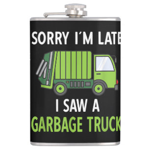 Flasques J'ai vu des ordures de camion costume de recyclage