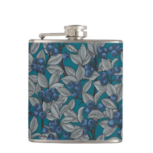 Flasques Jardin aux bleuets, bleu et gris