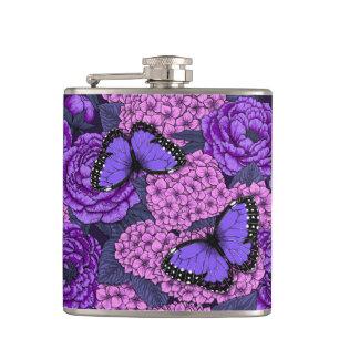 Flasques Jardin morpho bleu 2
