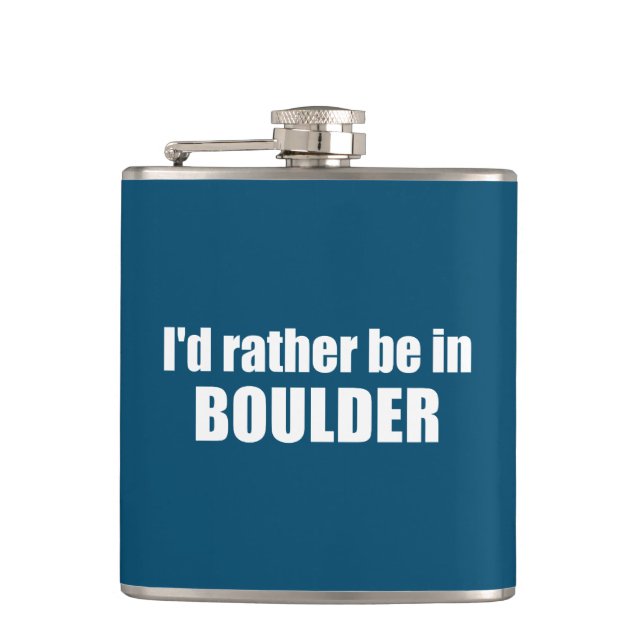 Flasques Je préfère être à Boulder Colorado (Devant)