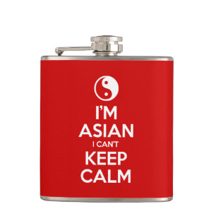Flasques Je suis asiatique, je ne peux pas garder le calme