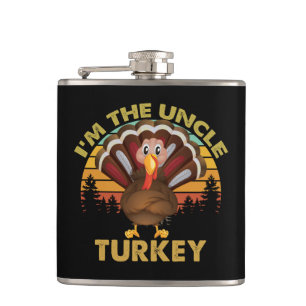 Flasques Je suis la famille de dinde oncle Thanksgiving cor
