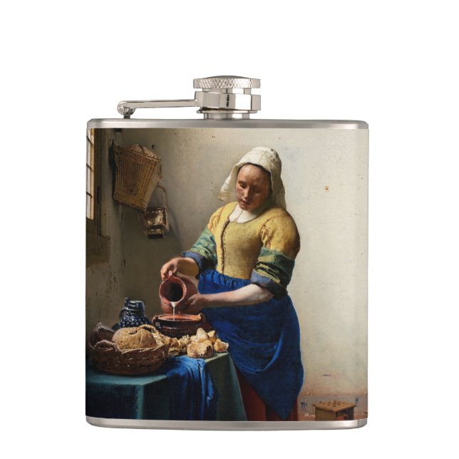 Flasques Johannes Vermeer - La Milkmaid (Devant)