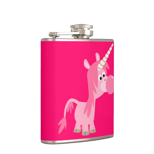 Flasques Joli Cartoon Bubble Gum Unicorn Hip Flask (Droite)