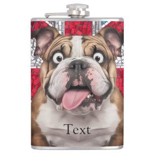 Flasques Joli chien taureau anglais
