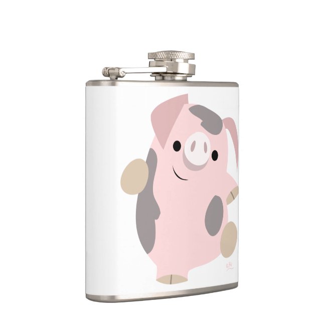 Flasques Joli Danson Dansant Pig Hip Flask (Droite)