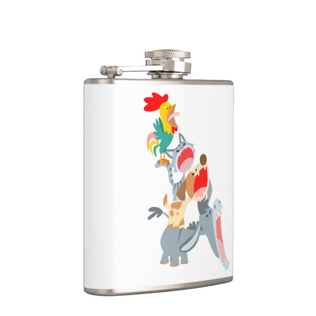 Flasques Joli dessin Brême Ville Musiciens Hip Flask (Droite)
