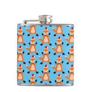 Flasques Joli Noël Fox Motif
