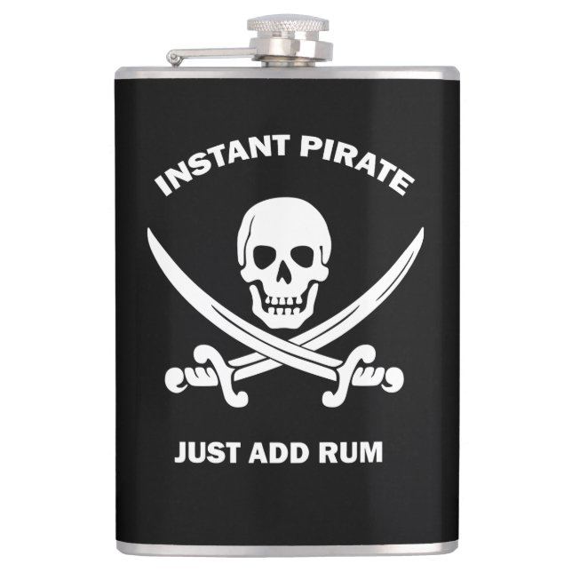 Flasques Jollys rogers Pirate instantané Ajouter rhum (Devant)