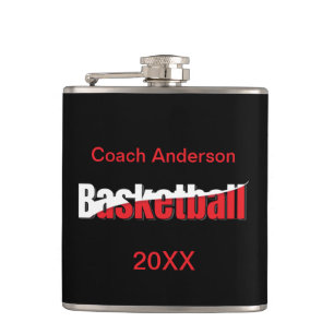 Flasques Joueur de basket-ball Swish Abstrait - Word Art