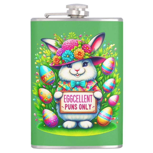 Flasques Jour de Pâques Lapin Lapin Design OEuf (Devant)