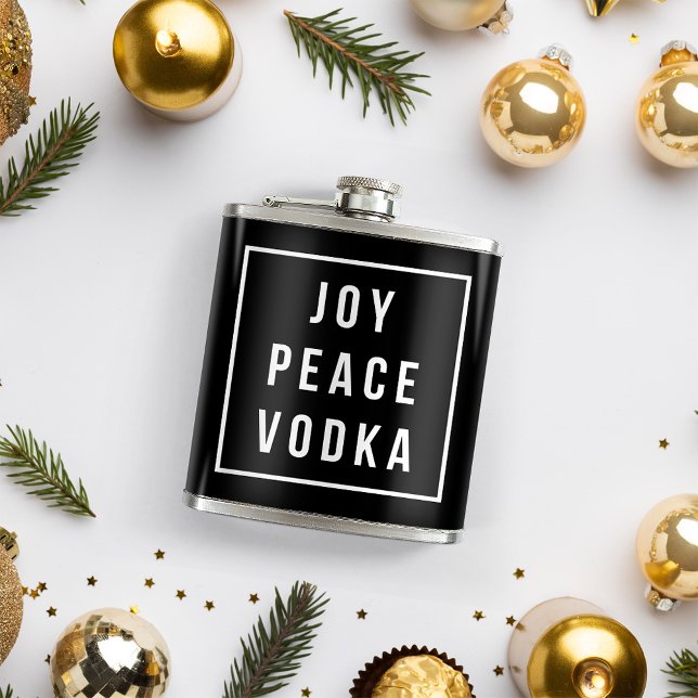 Flasques Joy Peace Vodka | Vacances amusantes (Créateur téléchargé)