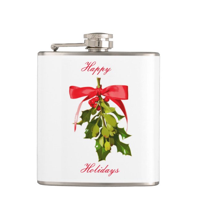Flasques joyeuse fête mistletoe (Devant)