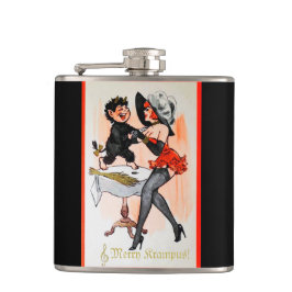 Flasques Joyeux Krampus avec Temptress Vintage Noël