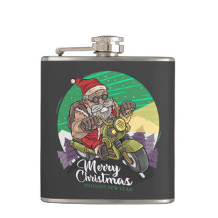 Flasques Joyeux Noël Biker Père Noël