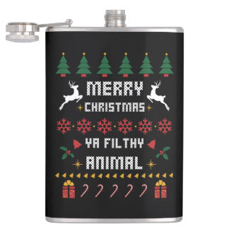 Flasques Joyeux Noël Ya Filthy Animal Mauvais Noël