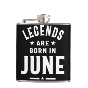 Flasques Juin Anniversaire Les Légendes Cadeaux Sont Nés En