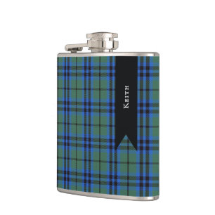 Flasques Keith Clan Scottish Tartan Plaid Motif
