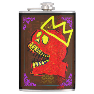 Flasques King Calavera Skull Geek NFT Art