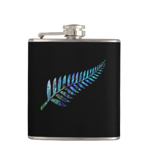 FLASQUES KIWI NEW ZEALAND FERN PAUA