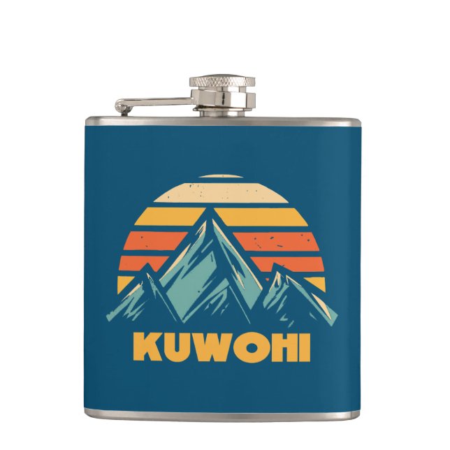 Flasques Kuwohi Caroline du Nord Tennessee Retro Turquoise (Devant)