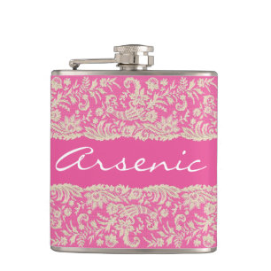Flasques La dentelle arsenicale et vieille personnalisent