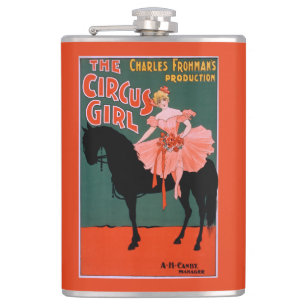 Flasques La fille de cirque - femme sur le Theatrical de